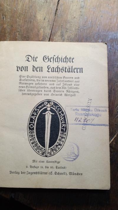 Die Geschichte von den Lachstälern Die Geschichte von den Lachstälern Eine Erzählung von nordischen Bauern und Seefahrern , die im achten Jahrhundert aus Norwegen gefahren , und auf Island eine neue Heimat gefunden,  aus dem Alt-Isländischen übertragen.  - Front Cover