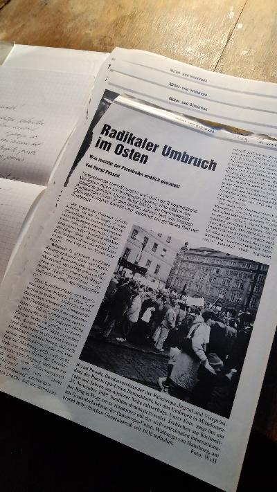 Vier Tage im November  (DDR Mauerfall) - Front Cover