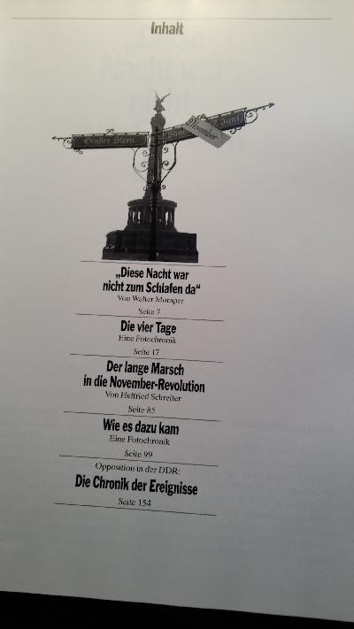 Vier Tage im November  (DDR Mauerfall) - Front Cover
