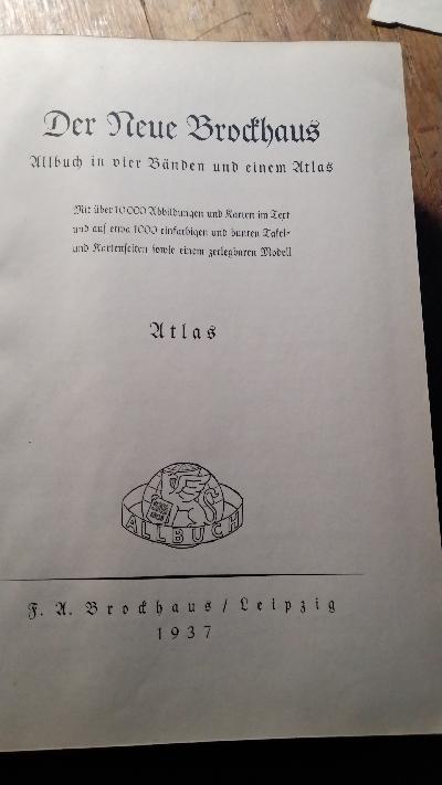 Der Neue Brockhaus  Atlas - Front Cover