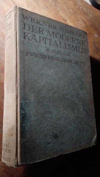 Der moderne Kapitalismus  Zweiter Band  Erste Hälfte - Front Cover