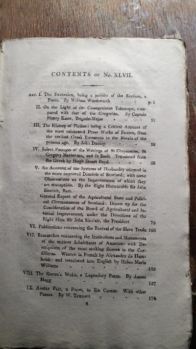 The Edinburgh Review, or Critical Journal  Nr. XLVII - Front Cover