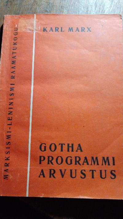 Gotha Programmi Arvustus  Tölge Saksa Keelest - Front Cover
