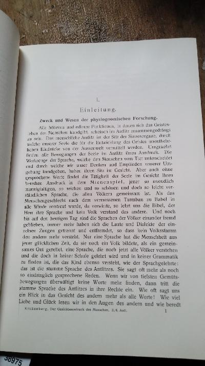 Der Gesichtsausdruck des Menschen - Front Cover