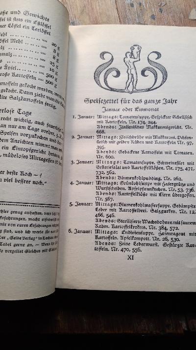 Kochbuch  1915  So kocht man gut und billig für 3 Personen um eine Mark   Ein Kriegskochbuch - Front Cover