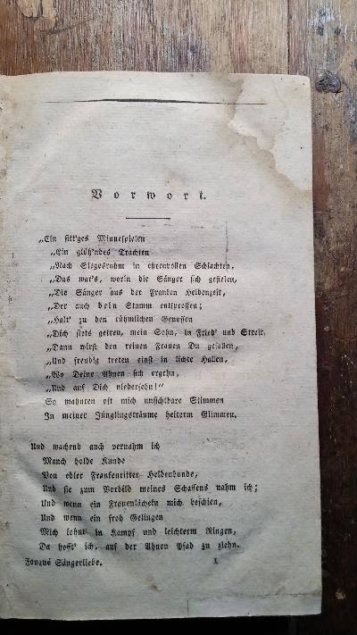 Sängerliebe  Eine provenzalische Sage in drei Büchern - Front Cover